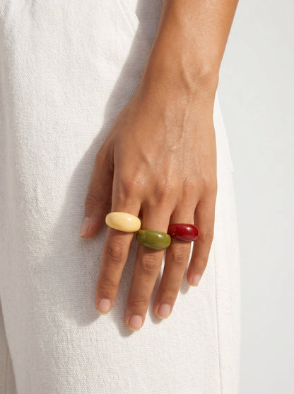 Set Of Rounded Resin Rings