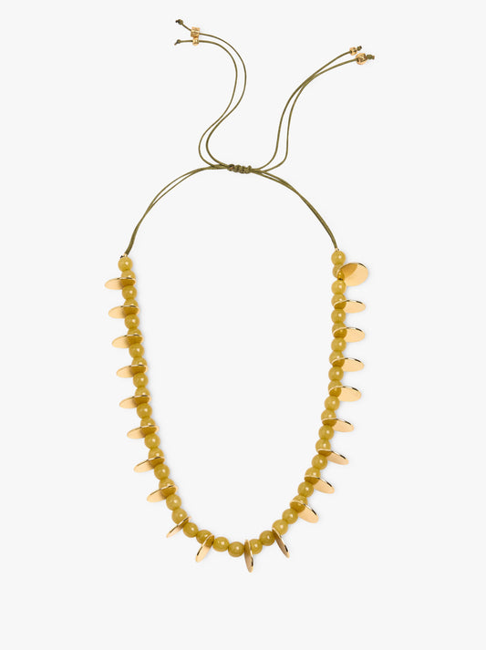 Short Necklace With Beads And Medals