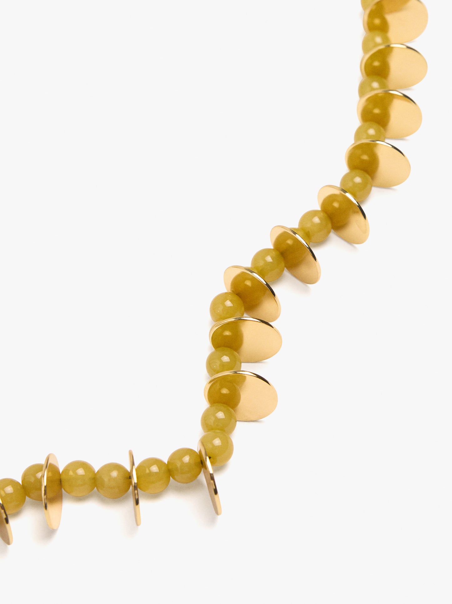 Short Necklace With Beads And Medals