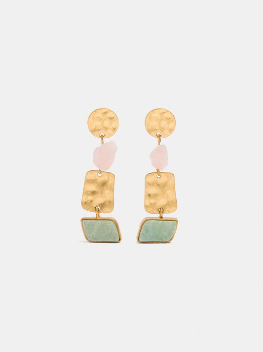Long Earrings With Stone