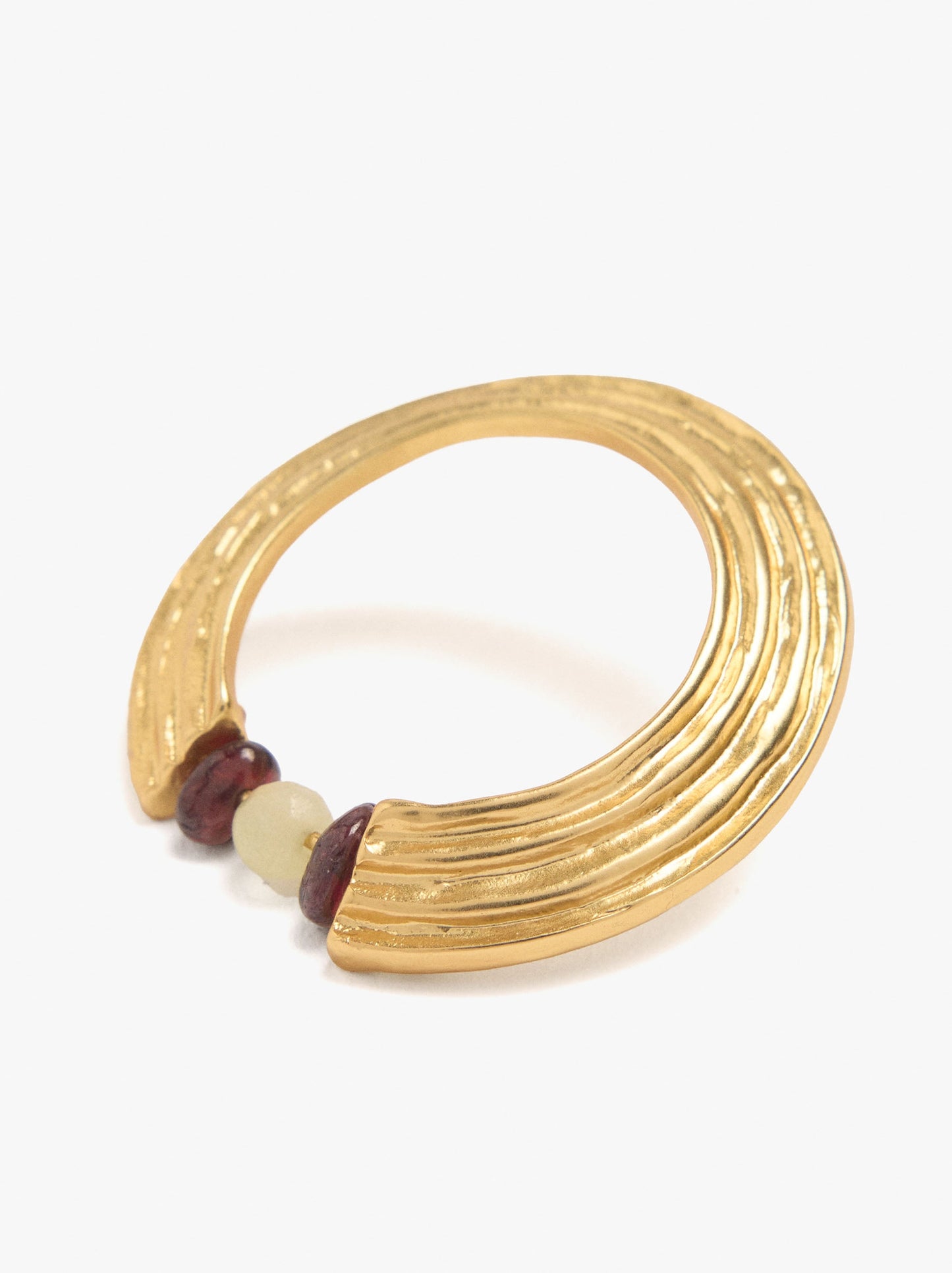 Maxi Hoop Earrings With Stones