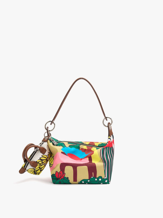 Printed Nylon Crossbody Bag