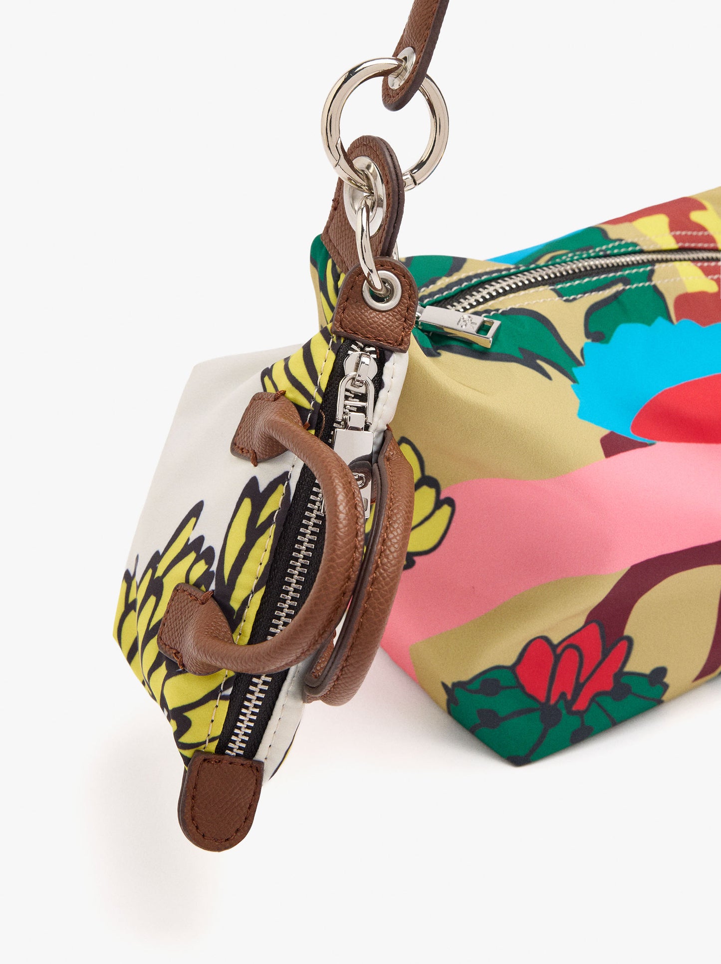 Printed Nylon Crossbody Bag