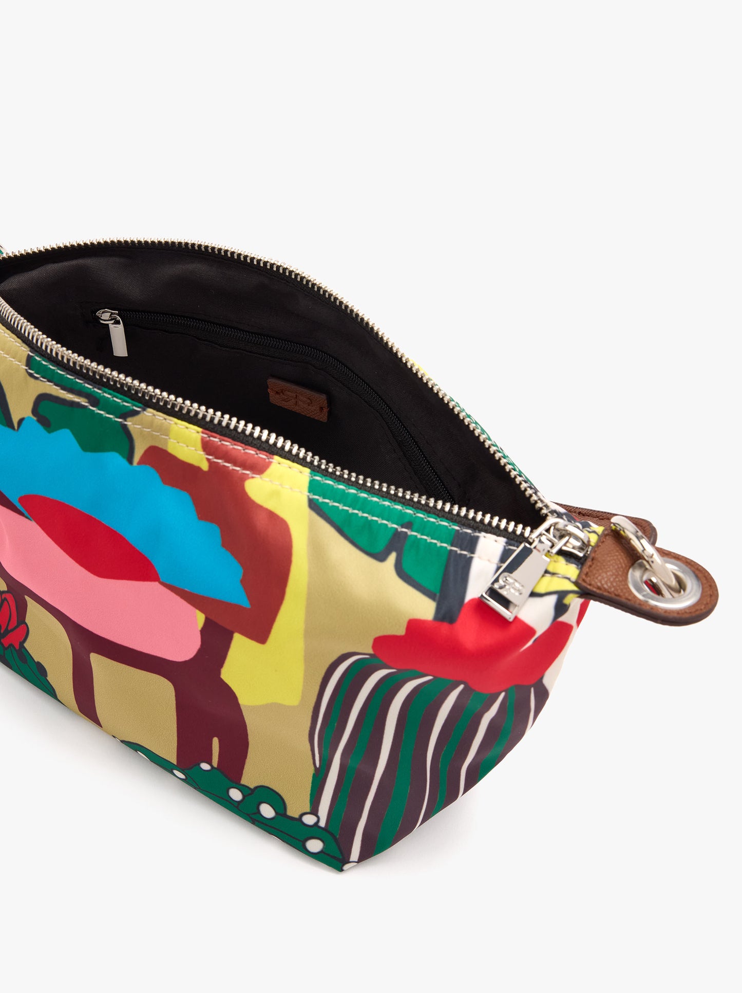Printed Nylon Crossbody Bag