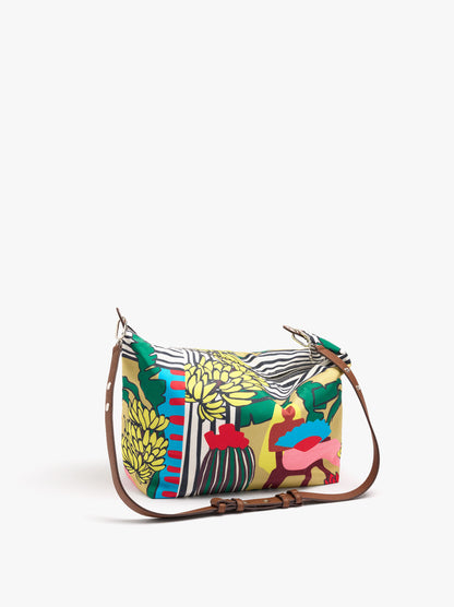 Printed Nylon Shoulder Bag