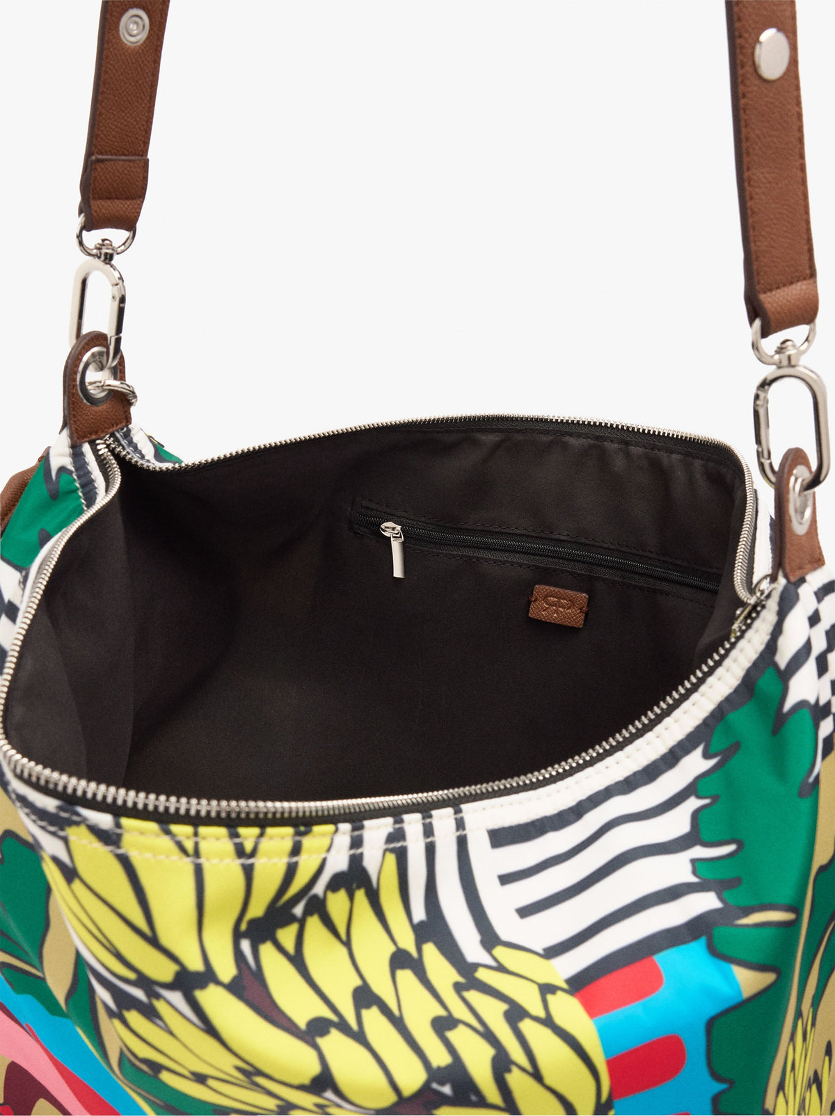 Printed Nylon Shoulder Bag