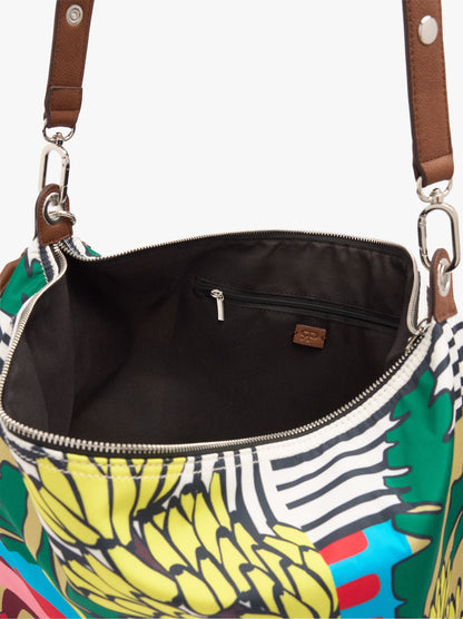 Printed Nylon Shoulder Bag