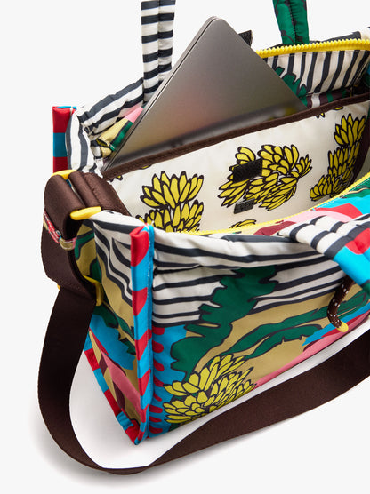 Printed Nylon Shopper Bag