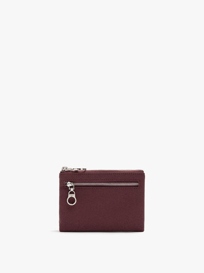 Textured Card Holder With Coin Purse