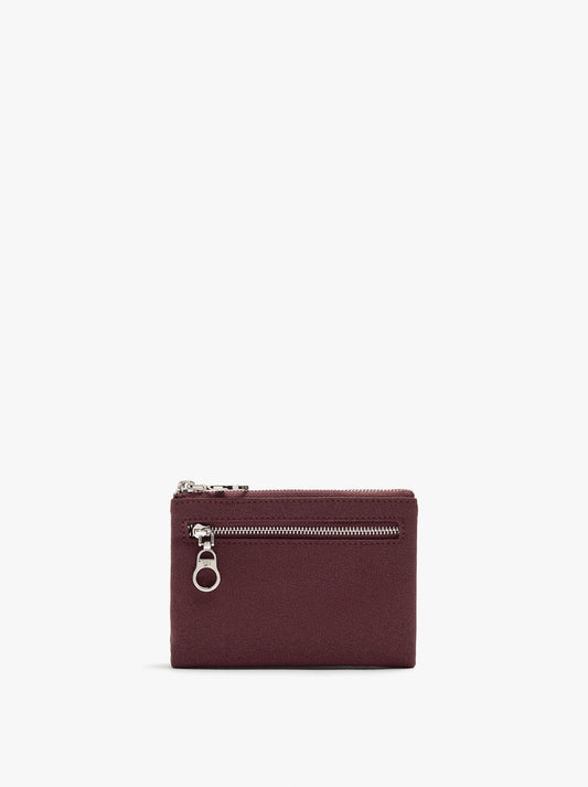 Textured Card Holder With Coin Purse
