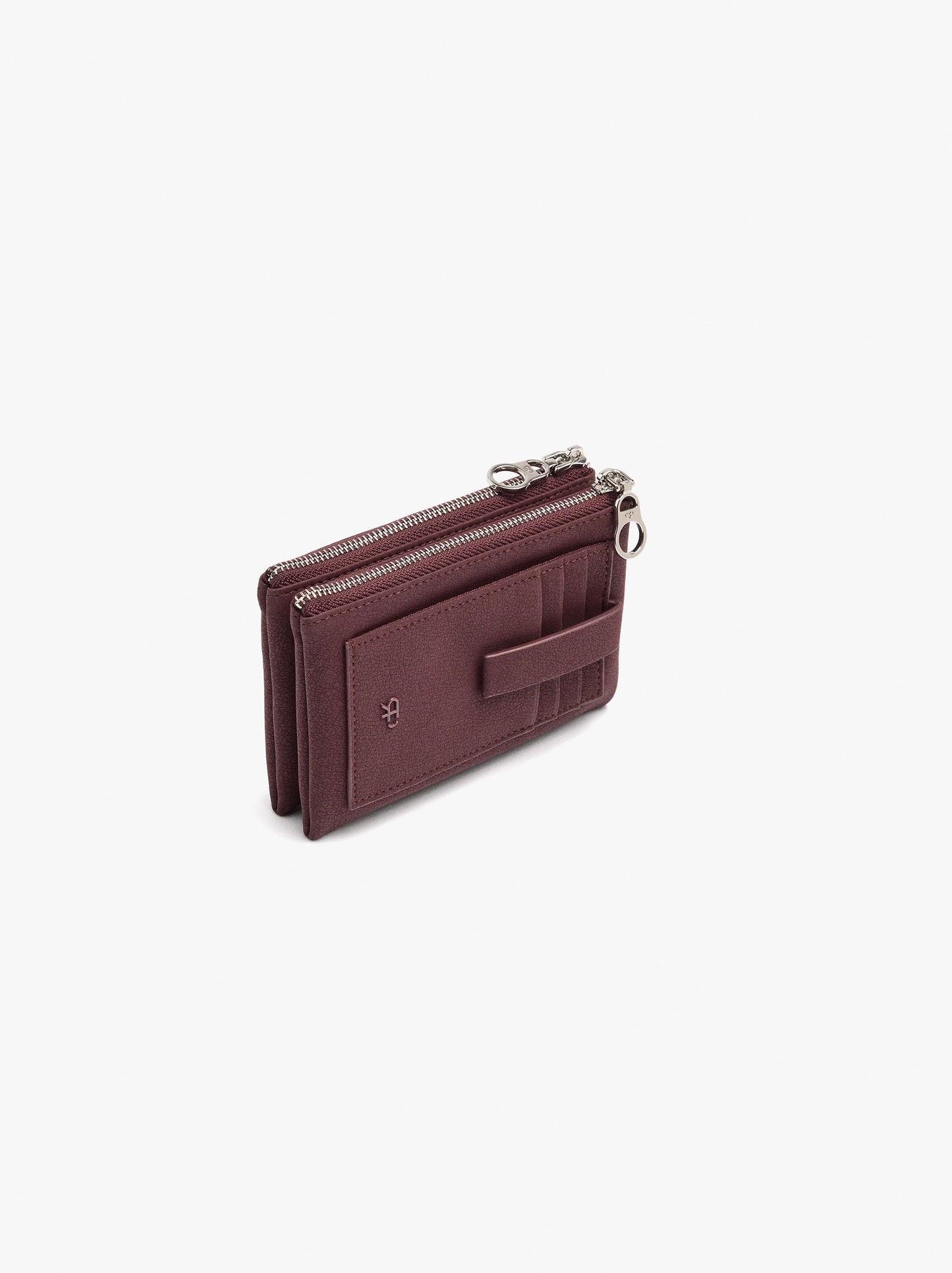 Textured Card Holder With Coin Purse