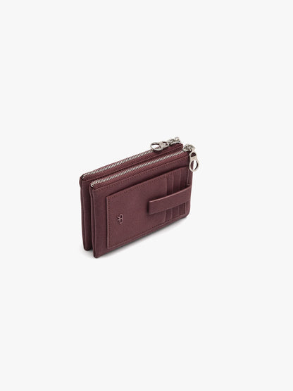 Textured Card Holder With Coin Purse