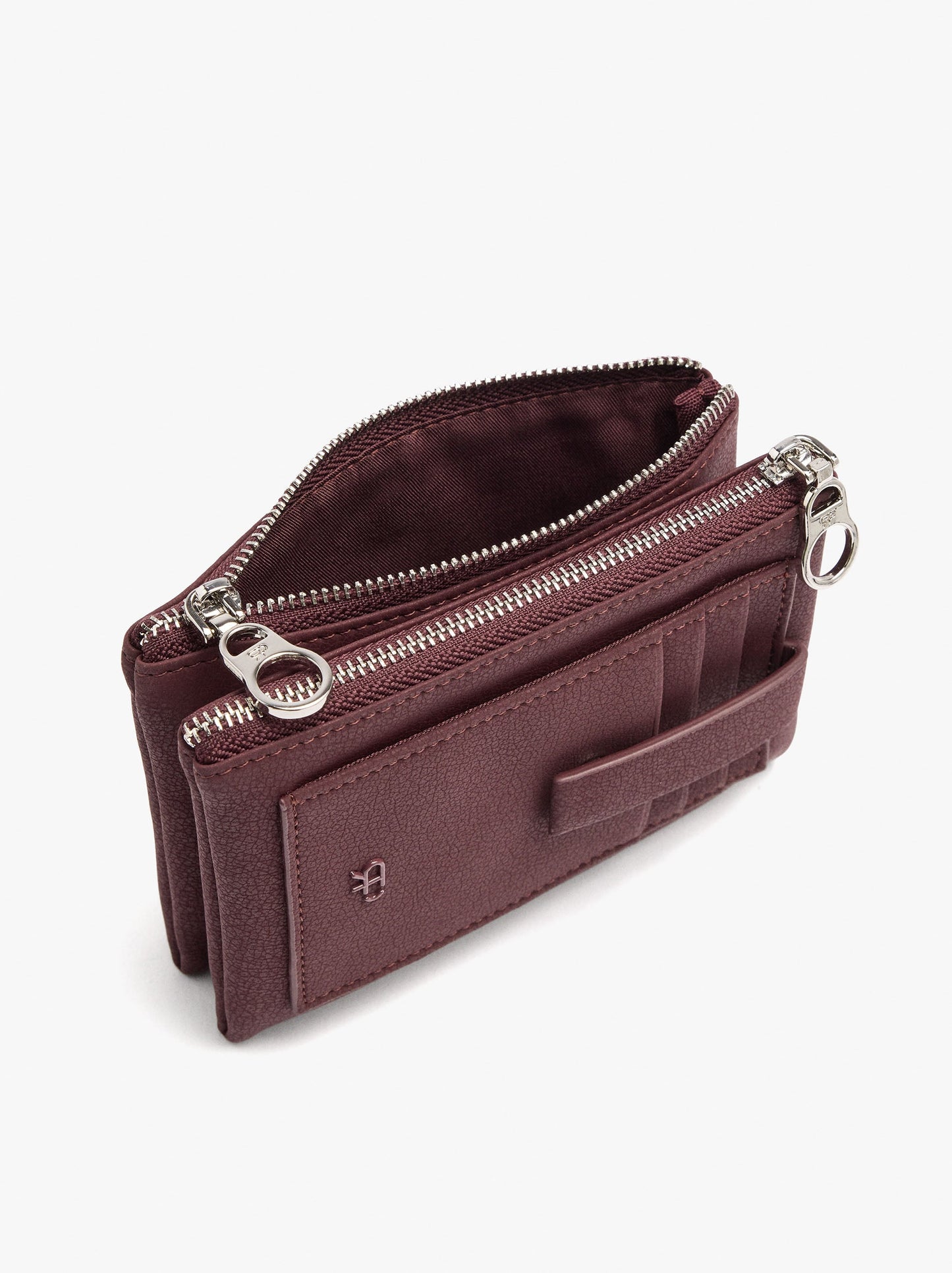 Textured Card Holder With Coin Purse
