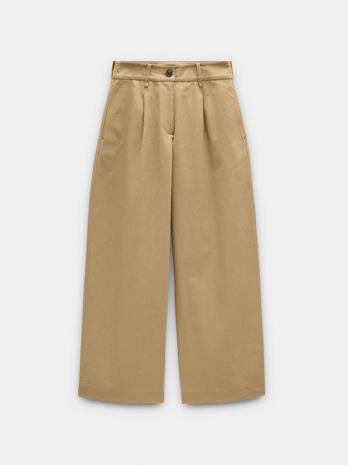 100% Cotton Trousers With Pleats