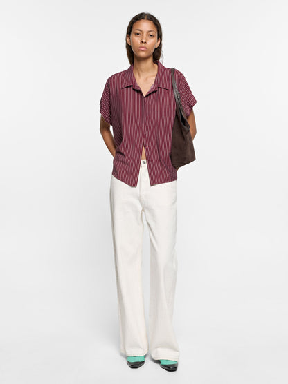 Short-Sleeved Striped Shirt
