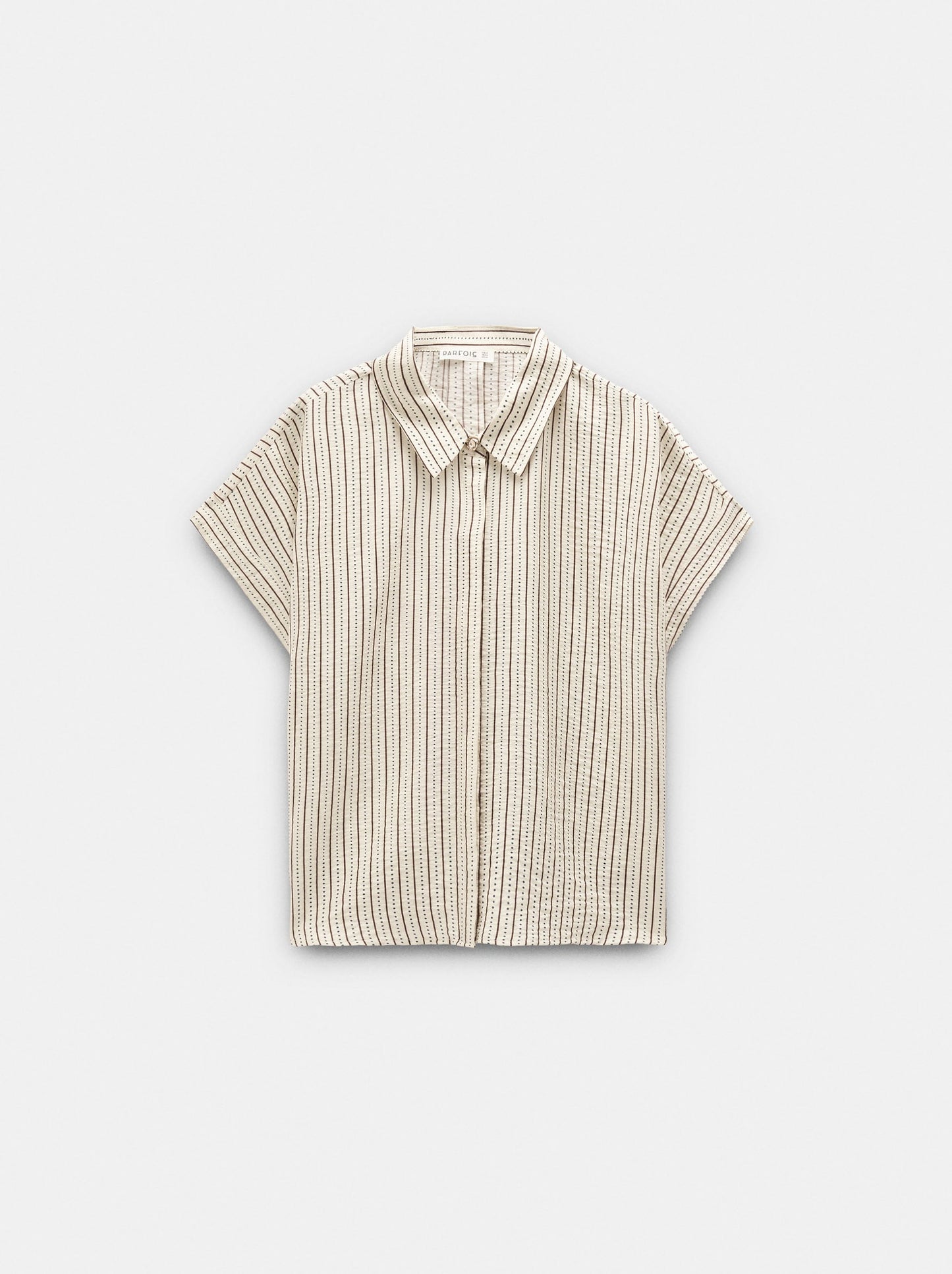 Short-Sleeved Striped Shirt