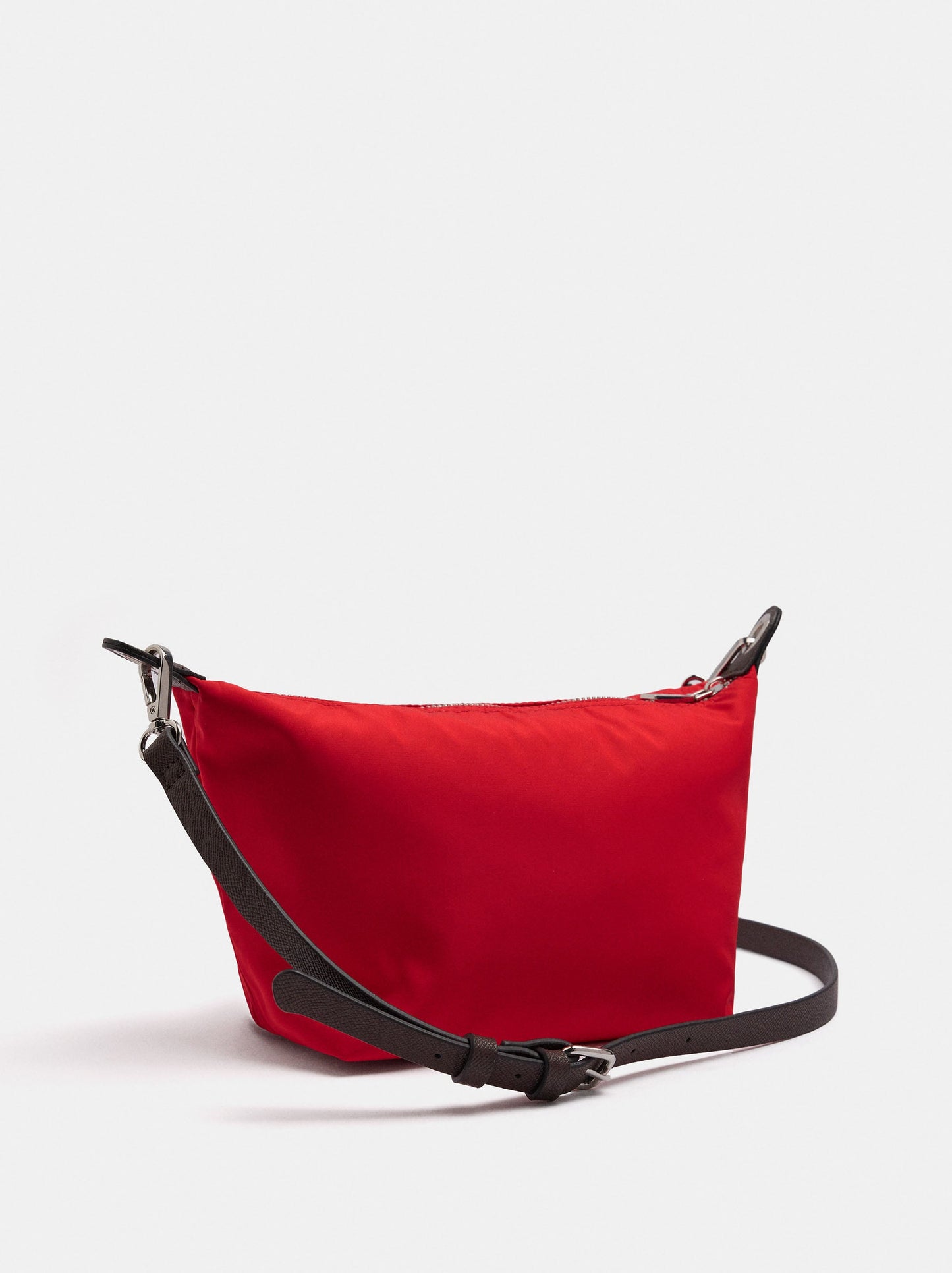 Nylon Shoulder Bag With Charm