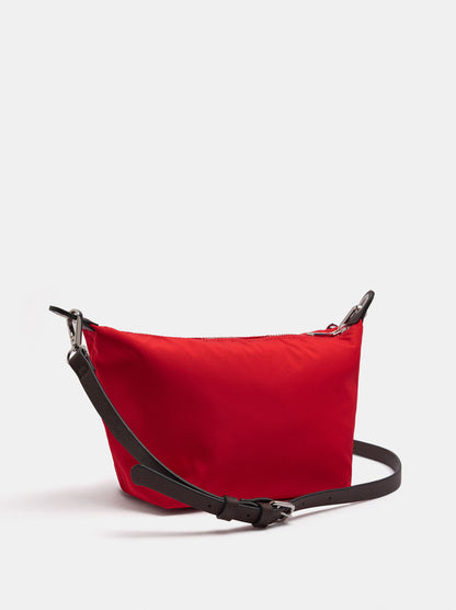 Nylon Shoulder Bag With Charm