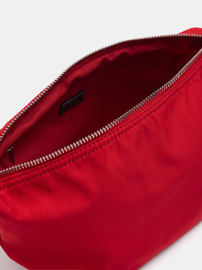 Nylon Shoulder Bag With Charm