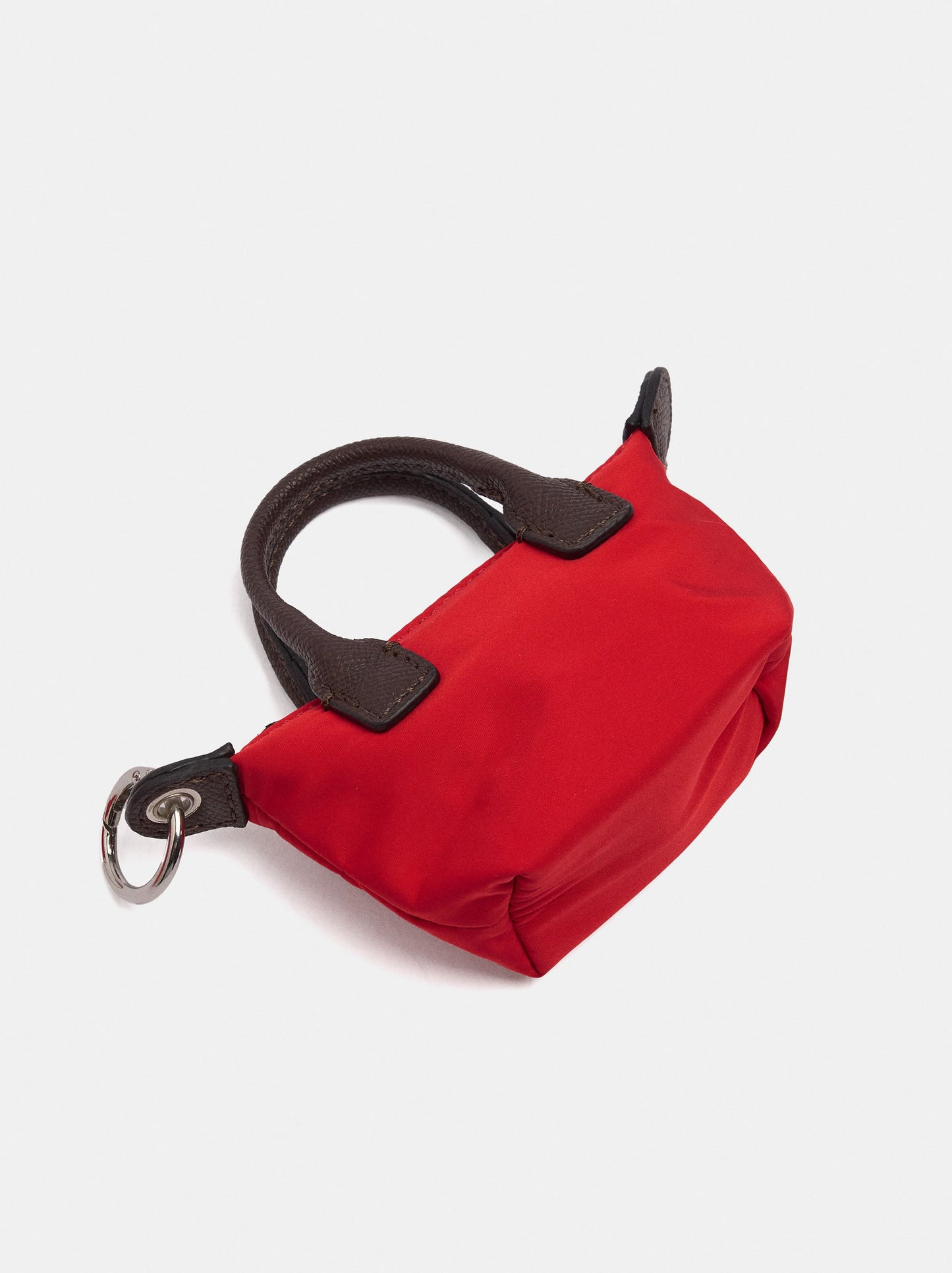 Nylon Shoulder Bag With Charm