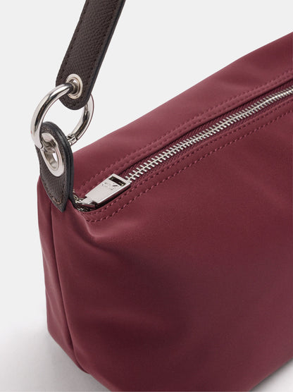Shoulder Bag With Soft Texture And Pendant