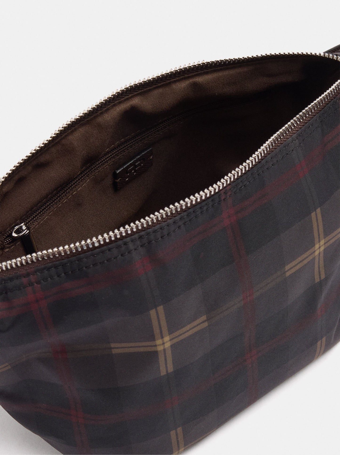 Small Printed Nylon Shoulder Bag With Charm