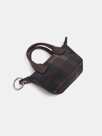 Small Printed Nylon Shoulder Bag With Charm