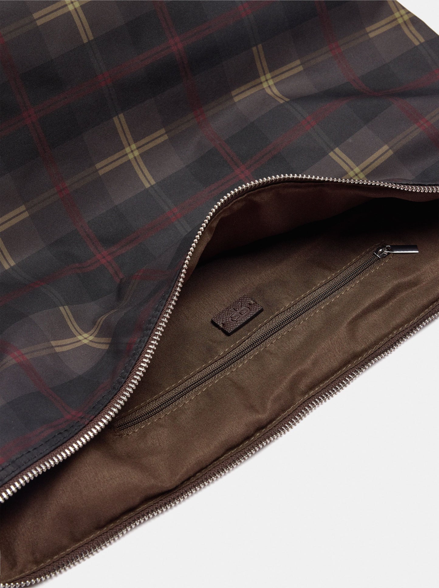 L Printed Nylon Shoulder Bag With Pendant