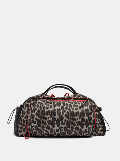 Animal-Print Nylon Sports Bag