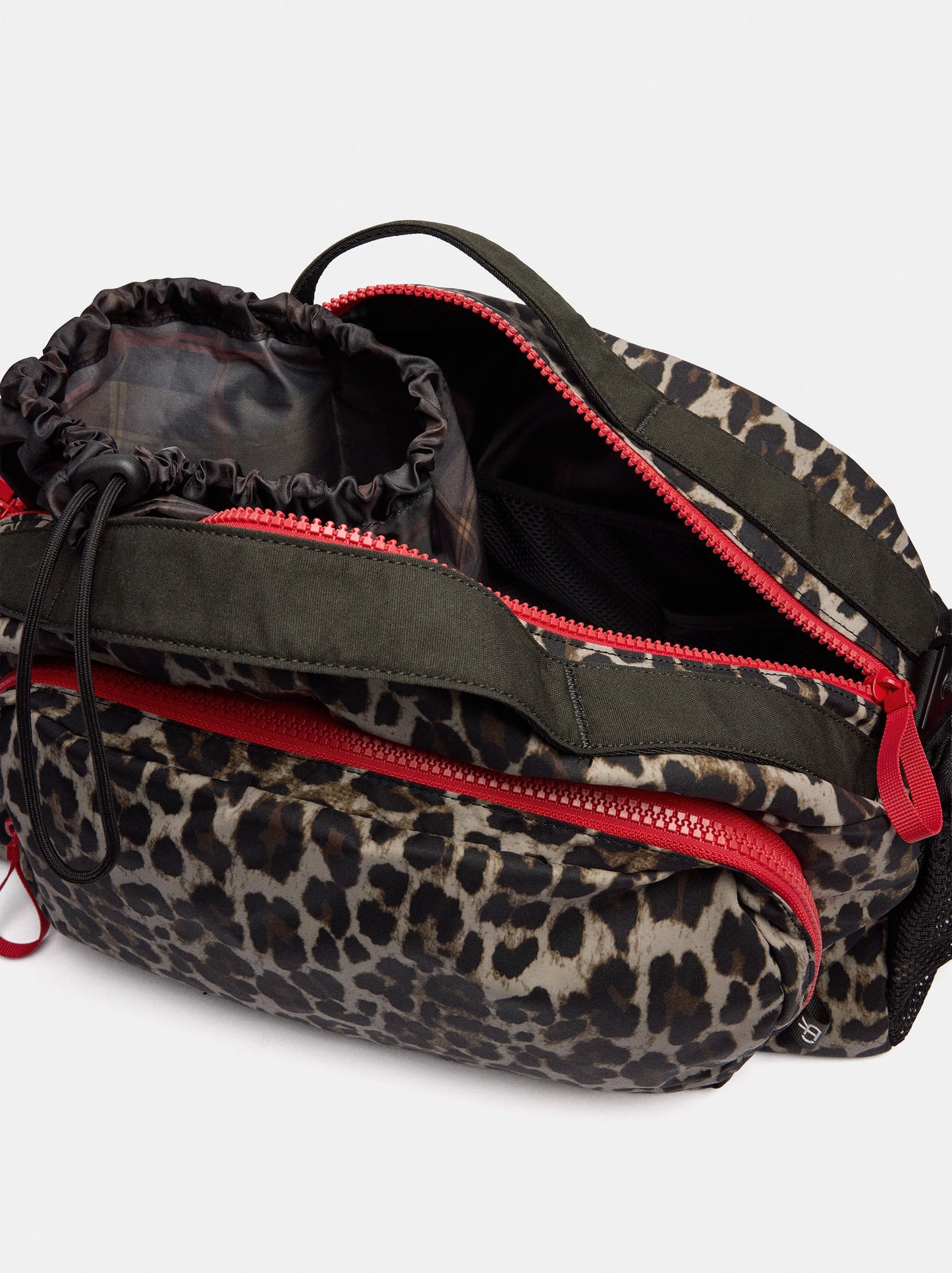 Animal-Print Nylon Sports Bag