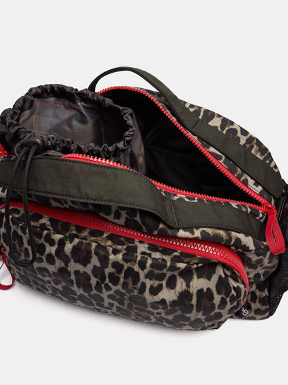 Animal-Print Nylon Sports Bag