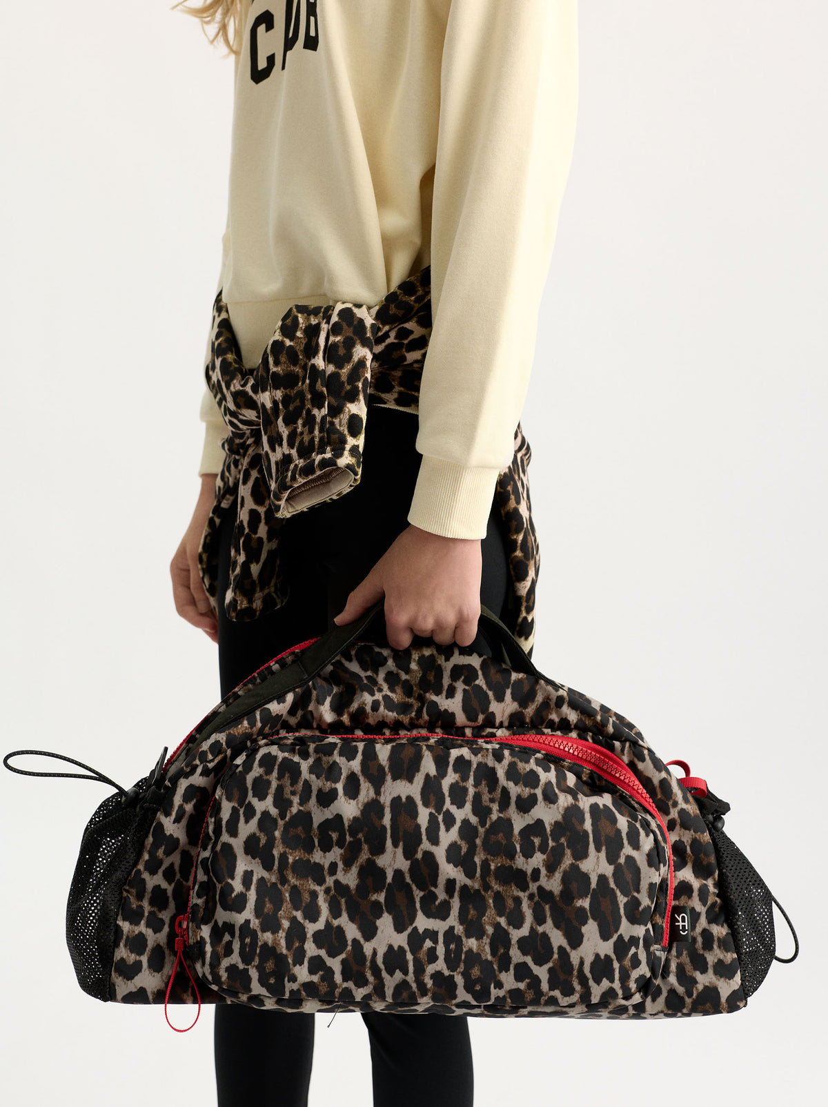 Animal-Print Nylon Sports Bag