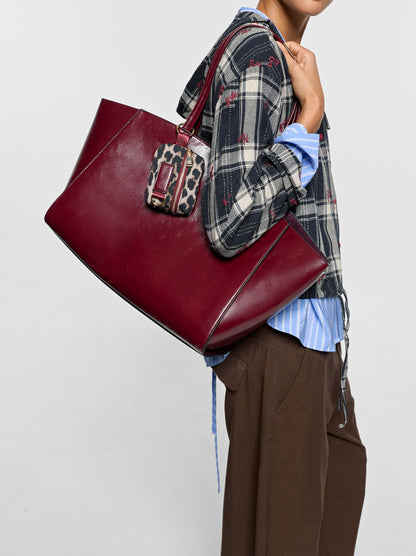 Shopper Bag With Removable Bag And Strap