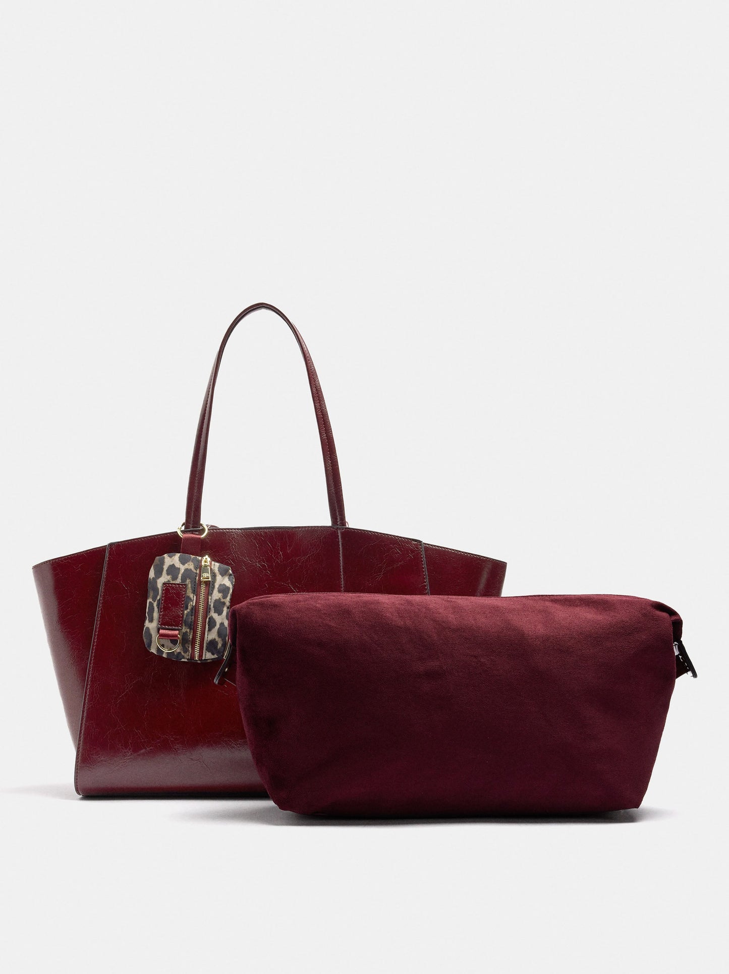 Shopper Bag With Removable Bag And Strap