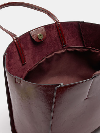 Shopper Bag With Removable Bag And Strap