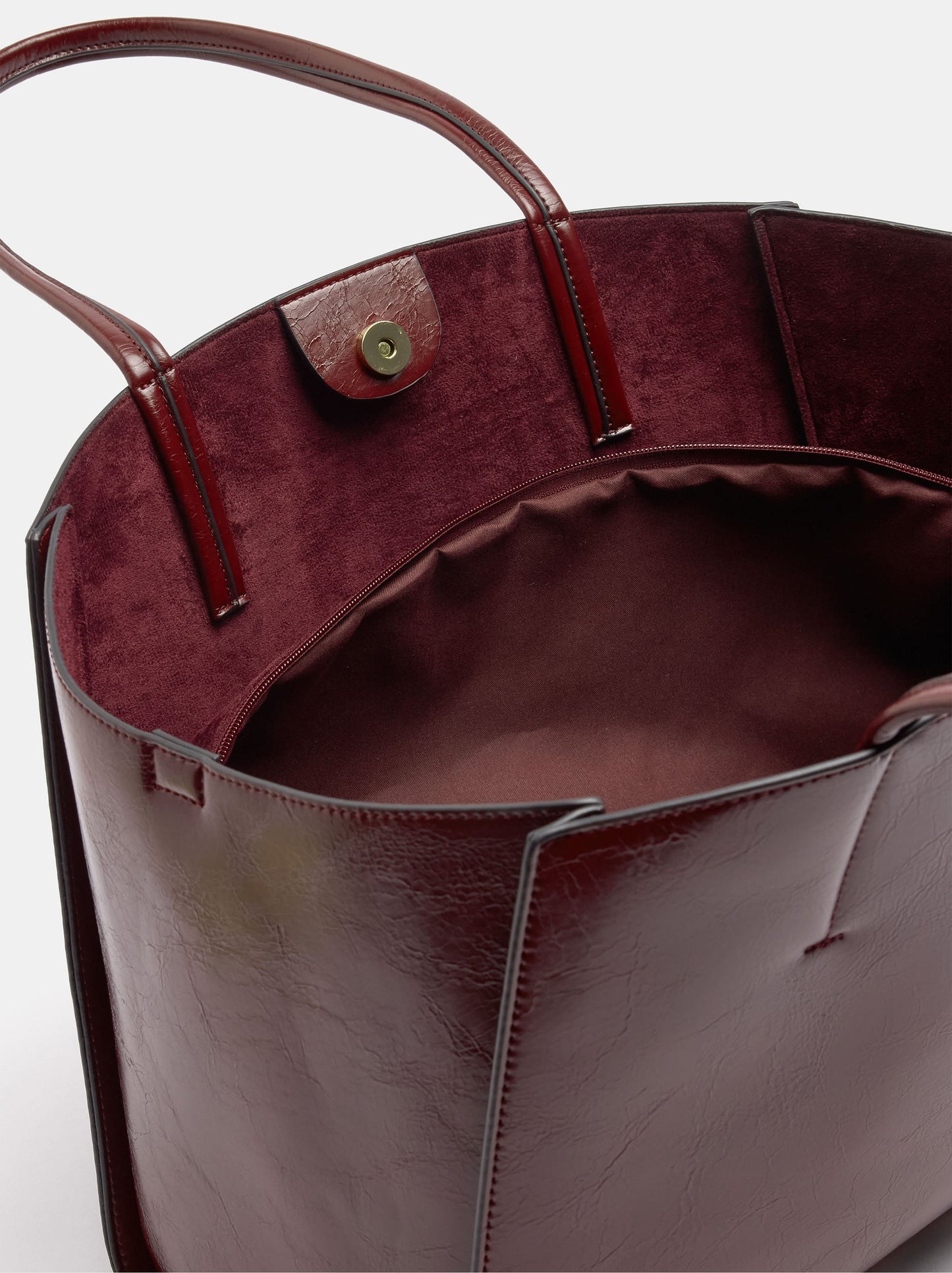 Shopper Bag With Removable Bag And Strap