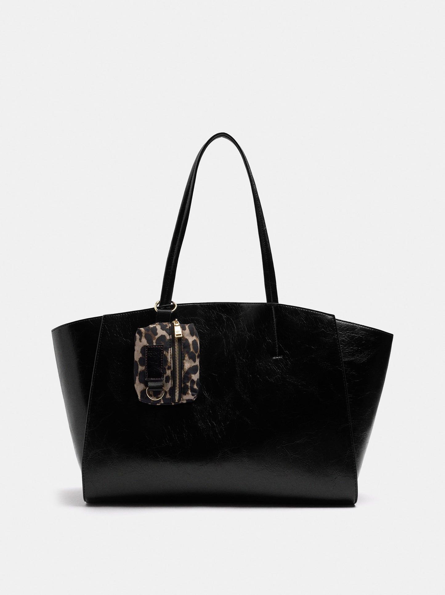 Shopper Bag With Removable Bag And Strap