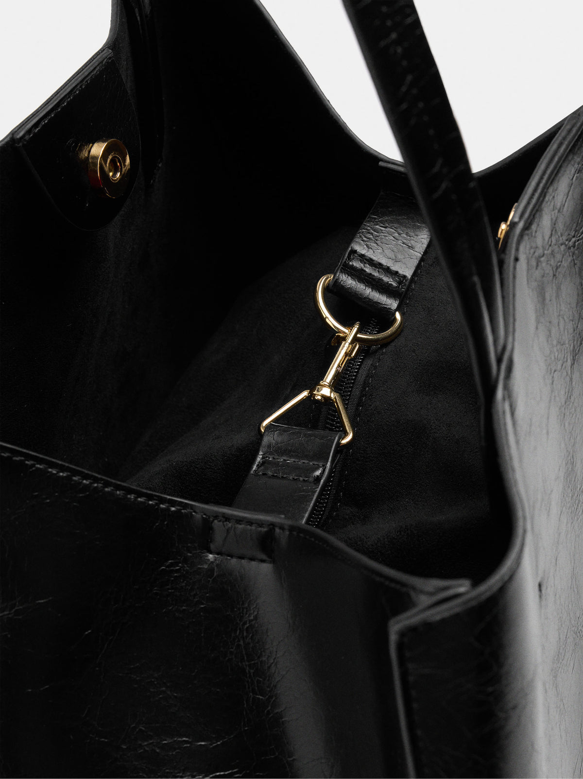 Shopper Bag With Removable Bag And Strap