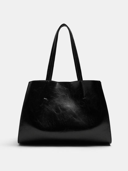 Shopper Bag With Removable Bag And Strap