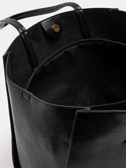 Shopper Bag With Removable Bag And Strap