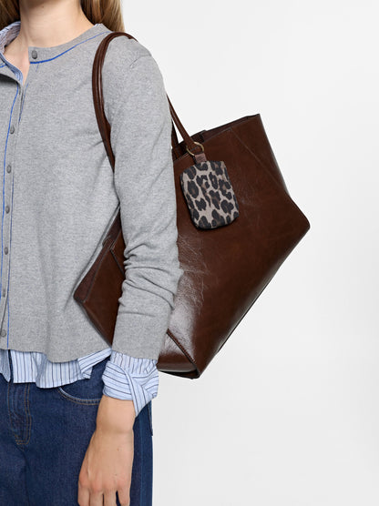 Shopper Bag With Removable Bag And Strap