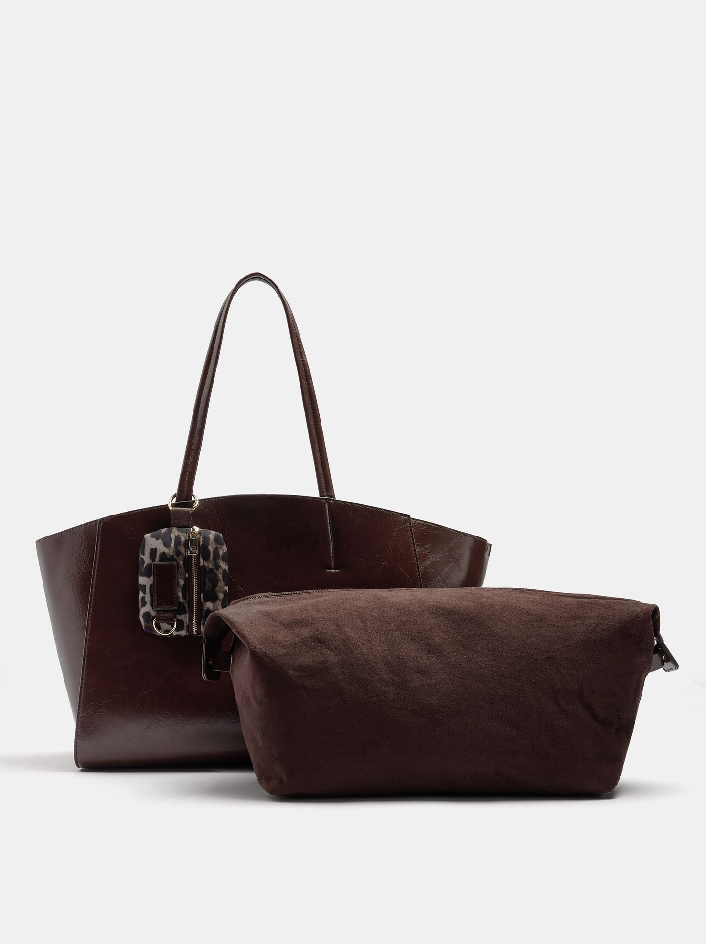 Shopper Bag With Removable Bag And Strap