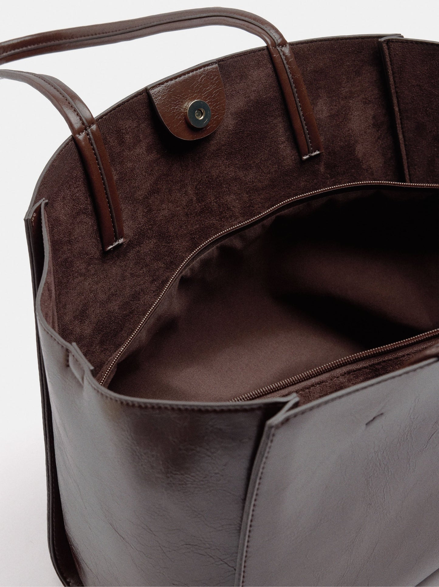 Shopper Bag With Removable Bag And Strap