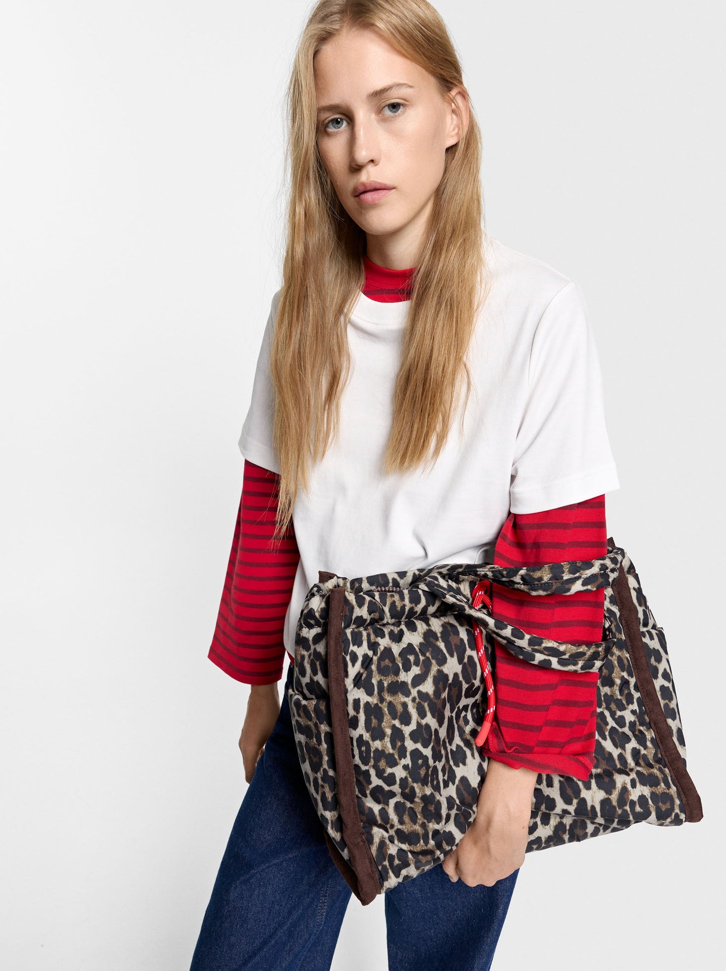 14-Inch Laptop Bag In Animal-Print Nylon