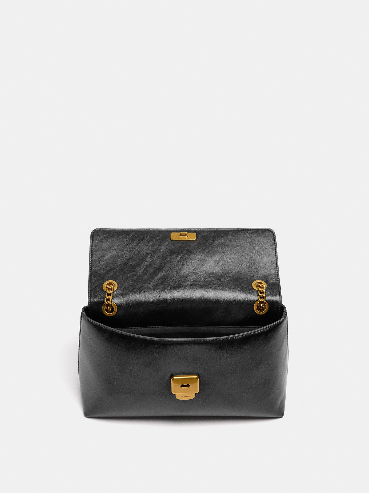 Shoulder Bag With Flap And Chain Strap