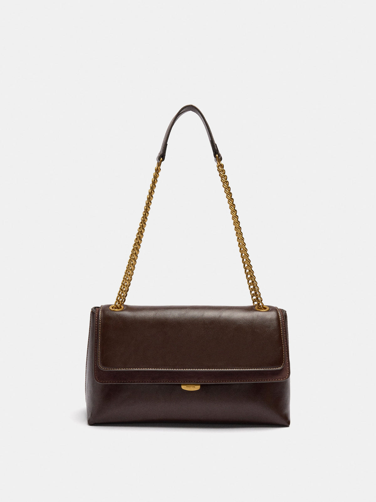 Shoulder Bag With Flap And Chain Strap