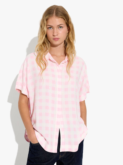 Fluid Shirt With Squares