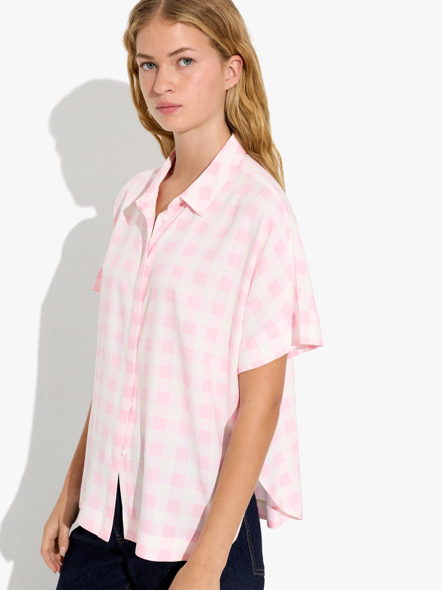 Fluid Shirt With Squares
