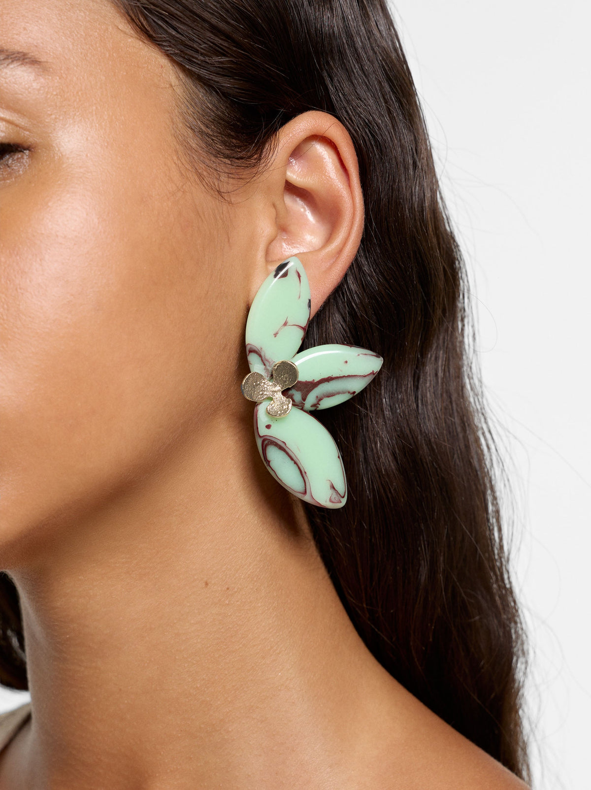Maxi Half-Flower Earrings
