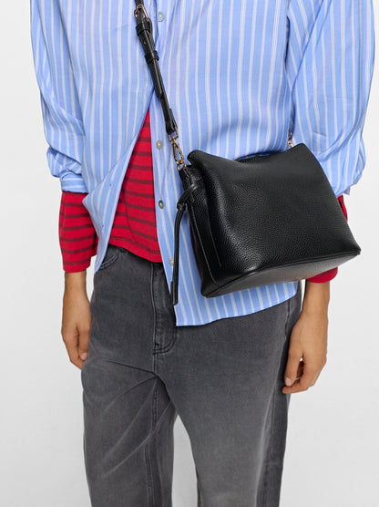 Structured Crossbody Bag With Texture